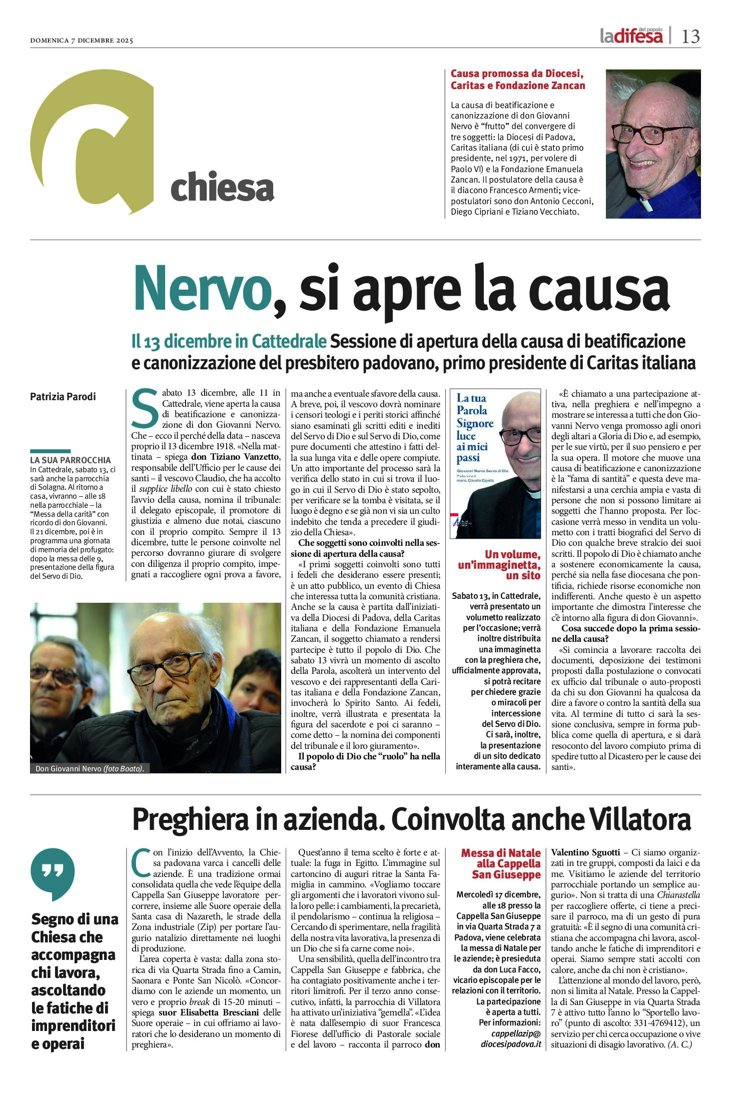 Nervo, si apre la causa