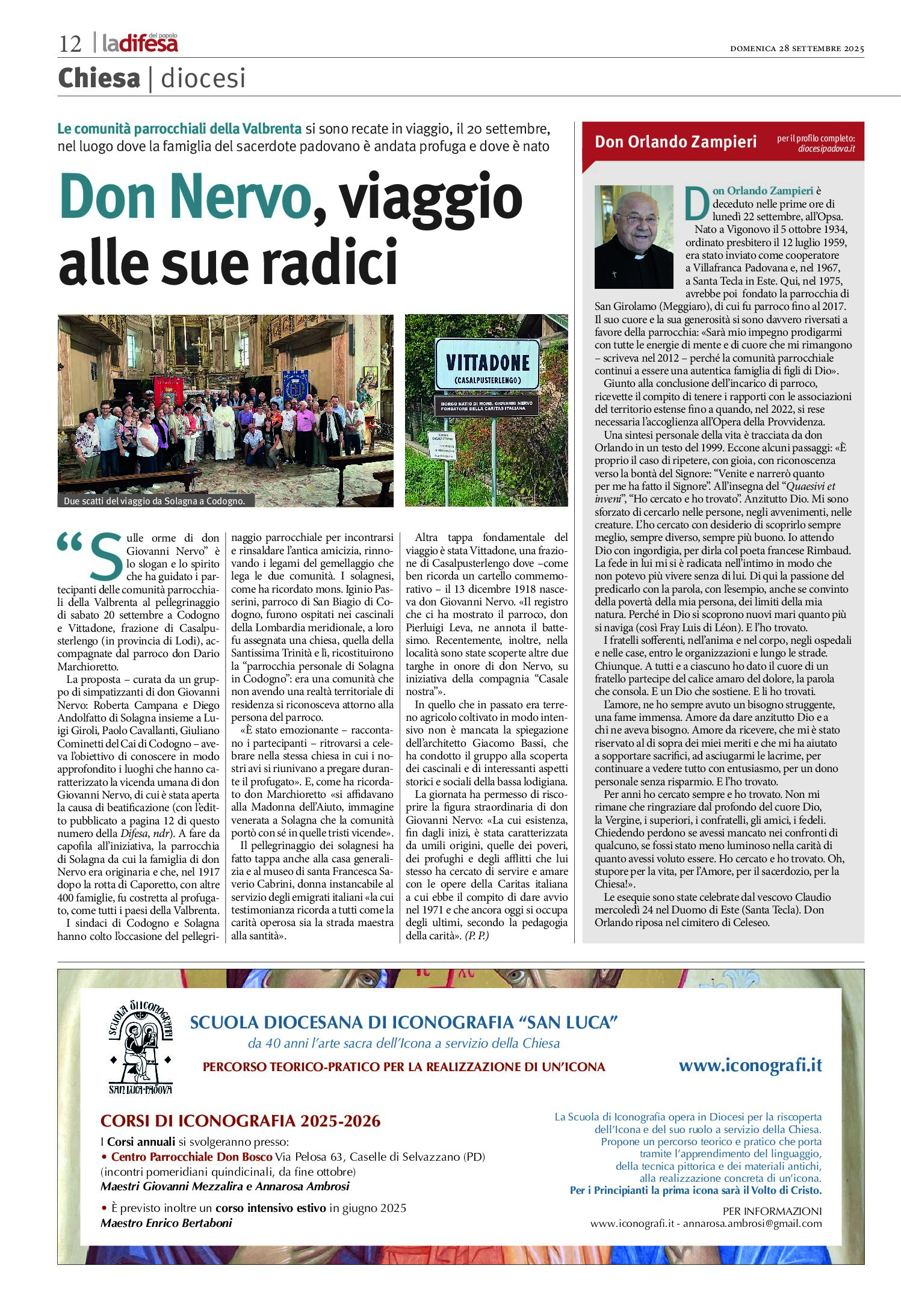 Don Nervo, viaggio alle sue radici