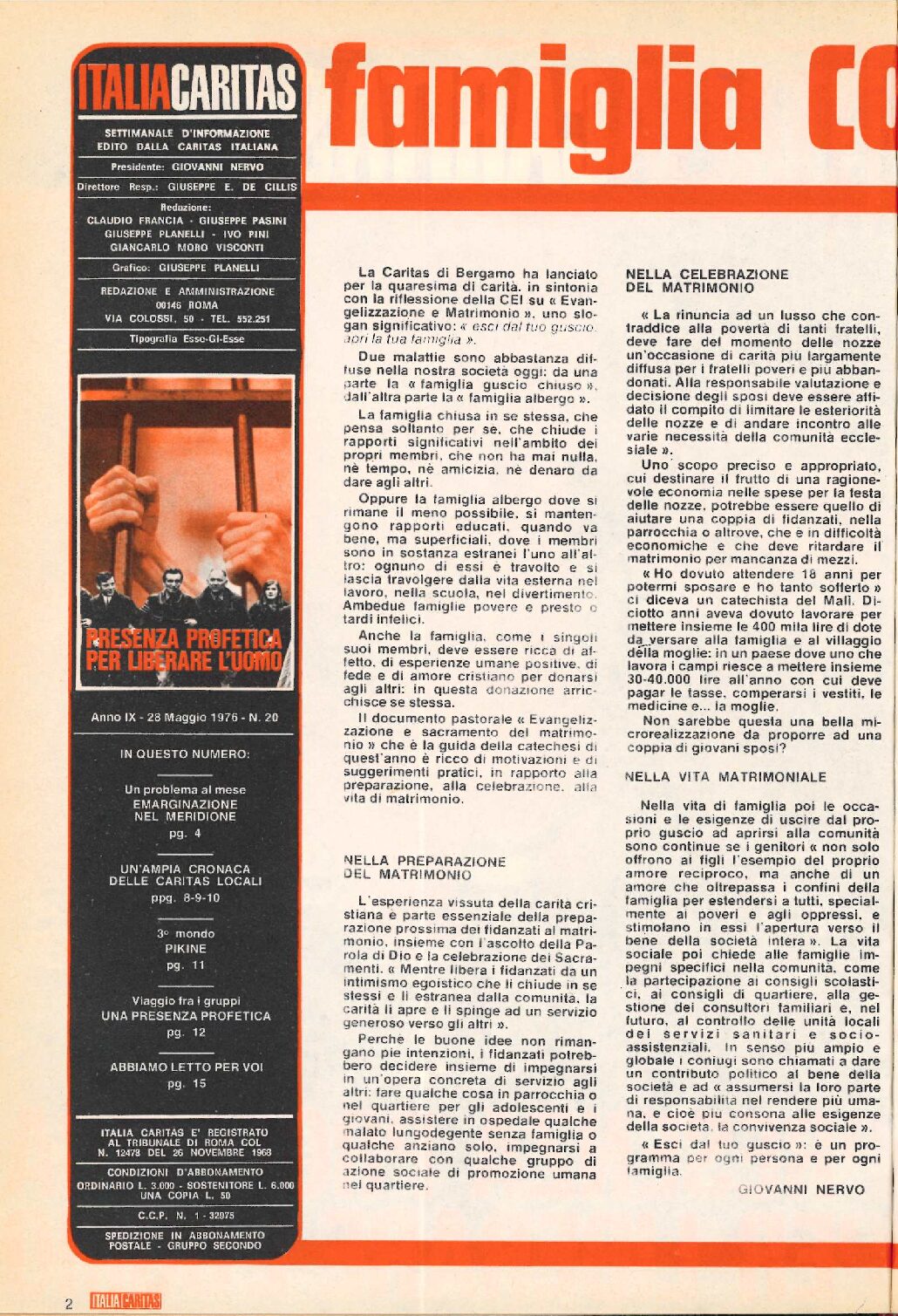 Famiglia comunità aperta