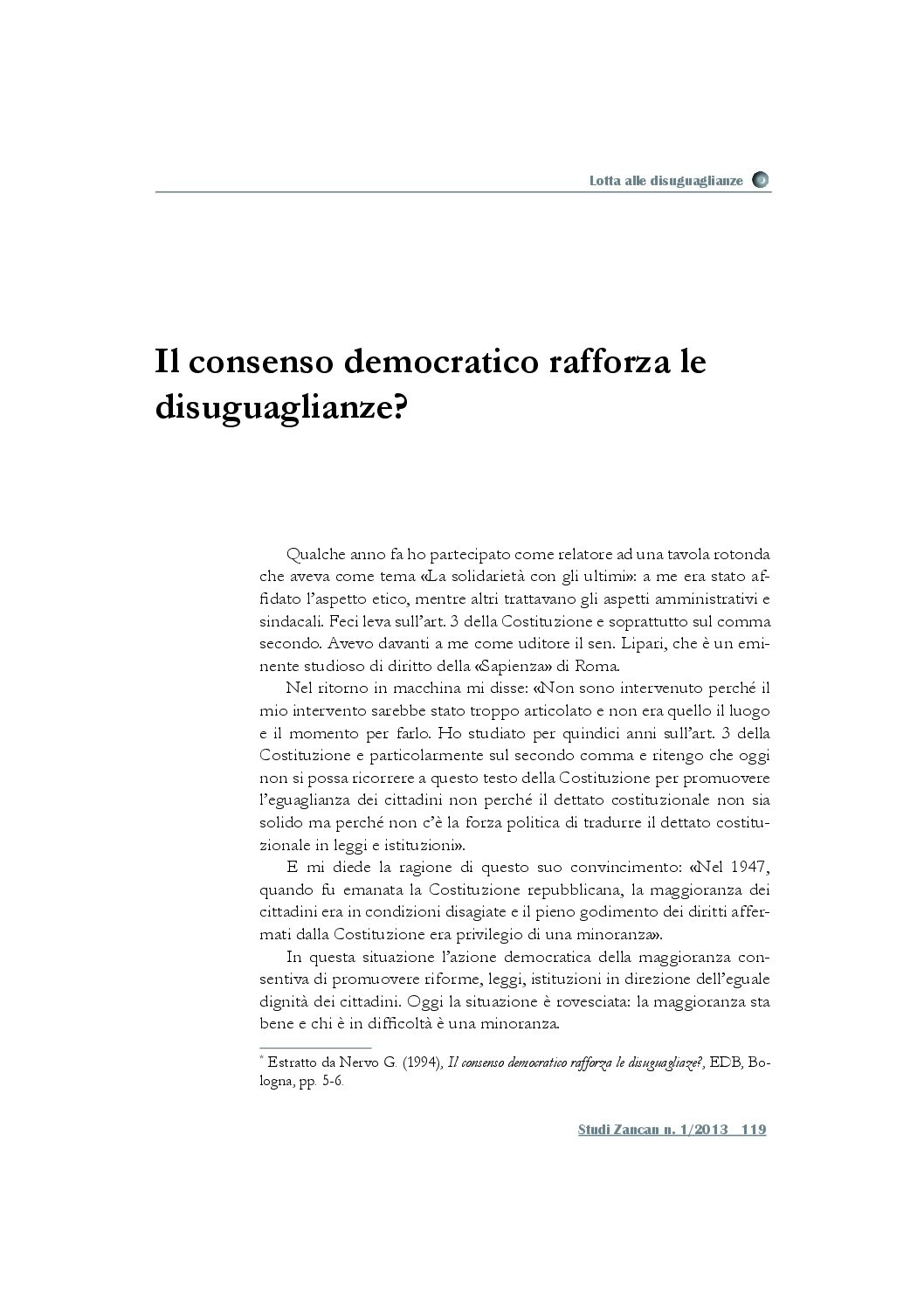 Il consenso democratico rafforza le disuguaglianze?